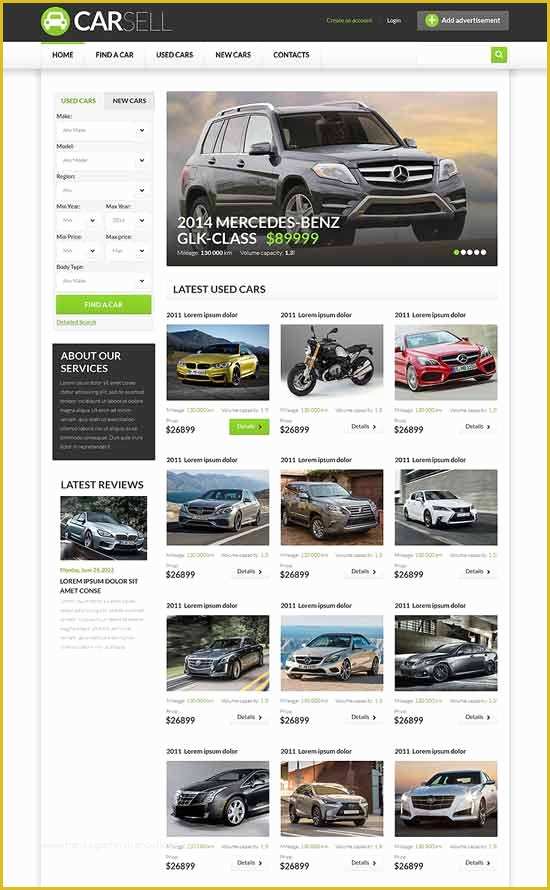 Free Auto Dealer Website Template Of 70 Best Car Auto Website Templates Free &amp; Premium