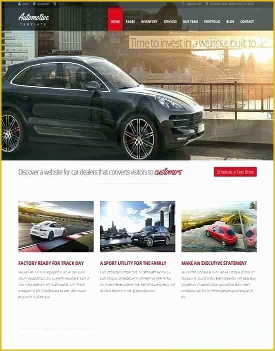 Free Auto Dealer Website Template Of Best Car Auto Website Templates Free Premium Car Showroom