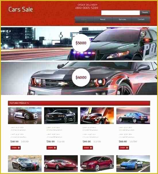 Free Auto Dealer Website Template Of Best Car Auto Website Templates Free Premium Car Showroom