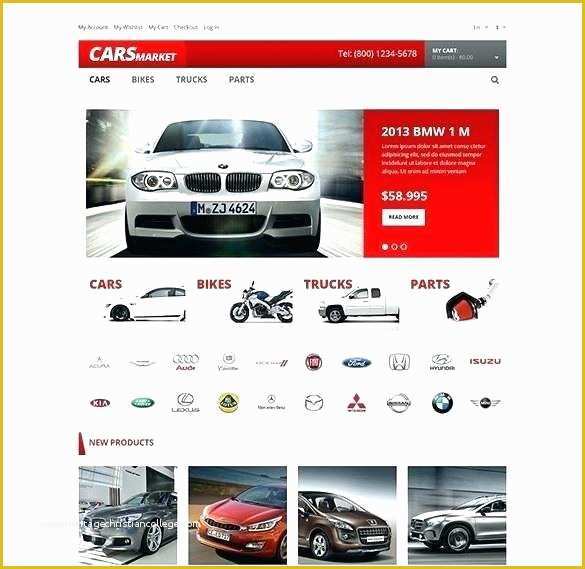 Free Auto Dealer Website Template Of Car Dealer Website Templates Template Number Type Author