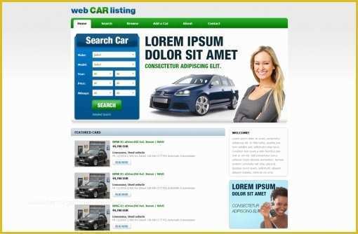 Free Auto Dealer Website Template Of Free Car Dealer Website Templates