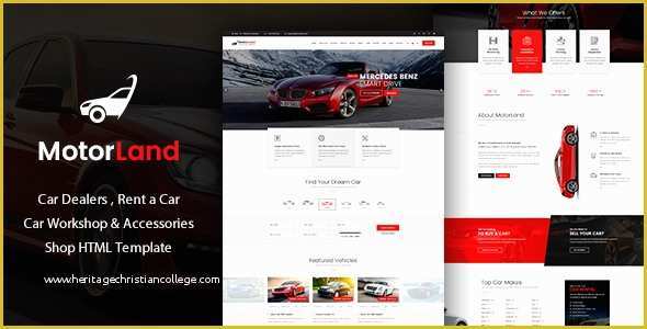 Free Auto Dealer Website Template Of Motorland Car Dealer Template Download Nulled Rip
