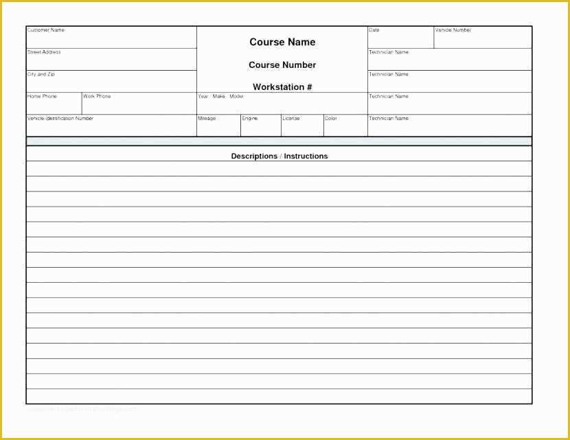 Free Auto Repair Invoice Template Excel Of Blank Invoice Template Pdf Luxury Auto Repair Invoice