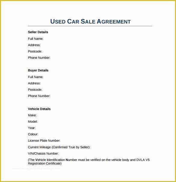 Free Auto Sale Contract Template Of 15 Sample Downloadable Sales Agreement Templates