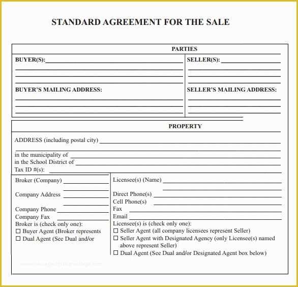 Free Auto Sale Contract Template Of 6 Free Sales Agreement Templates Excel Pdf formats