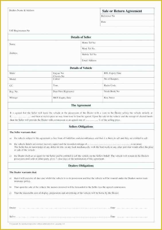 Free Auto Sale Contract Template Of Auto Sales Agreement Template Free Used Vehicle Car Uk