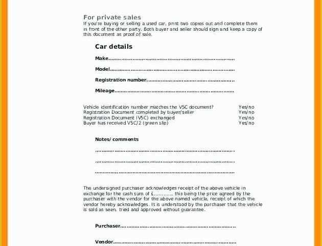 Free Auto Sale Contract Template Of Car Sale Agreement Word Doc Ideal sold as Seen Receipt