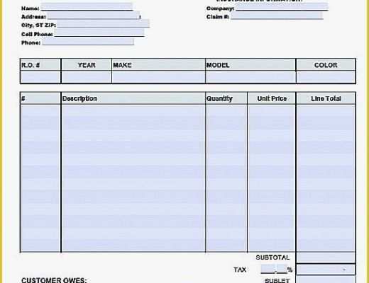 Free Auto Shop Receipt Template Of Free Printable Invoice Templates for Invoice Template Docx