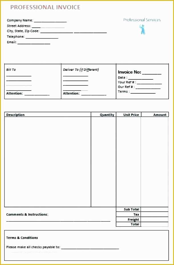 Free Auto Shop Receipt Template Of Invoice Template Blank Invoices Printable Free Auto Repair