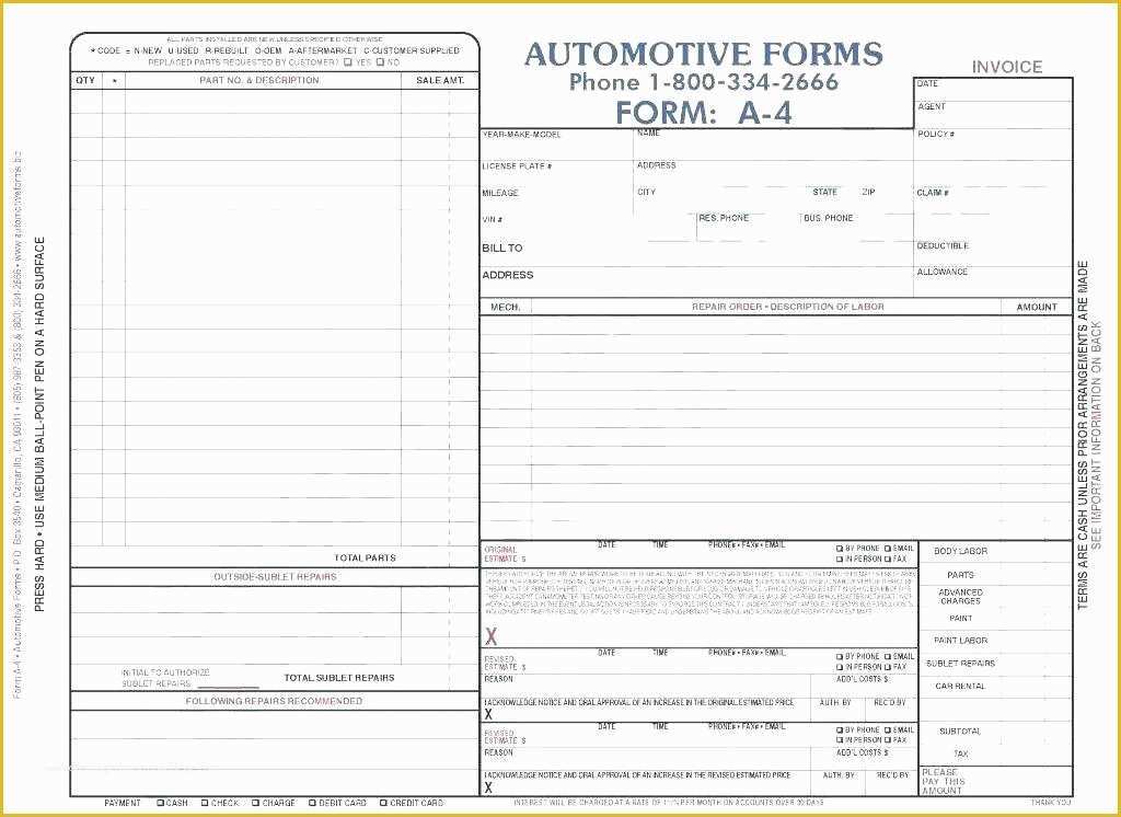 Free Auto Shop Receipt Template Of Mechanic Receipt Template – Samplethatub