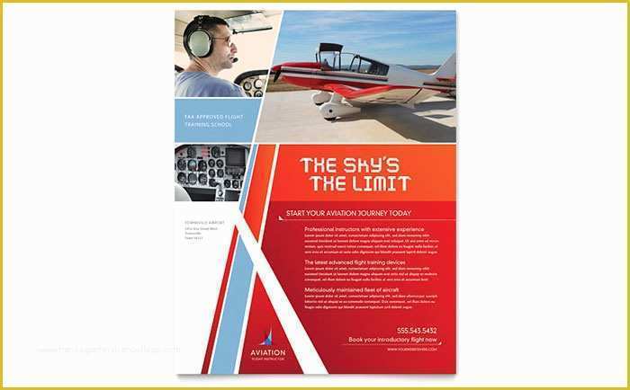 Free Aviation Website Templates Of Aviation Flight Instructor Flyer Template Design