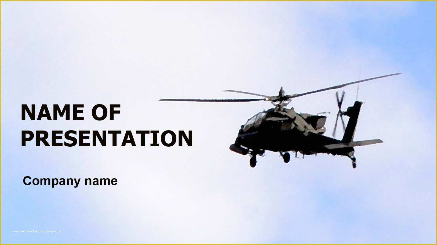 Free Aviation Website Templates Of Download Free Helicopter In Sky Powerpoint Template for