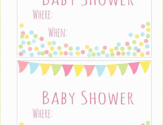 Free Baby Announcement Templates Of Baby Shower Templates Free Printable