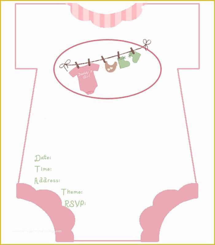 Free Baby Announcement Templates Of Diaper Baby Shower Invitations Free Template
