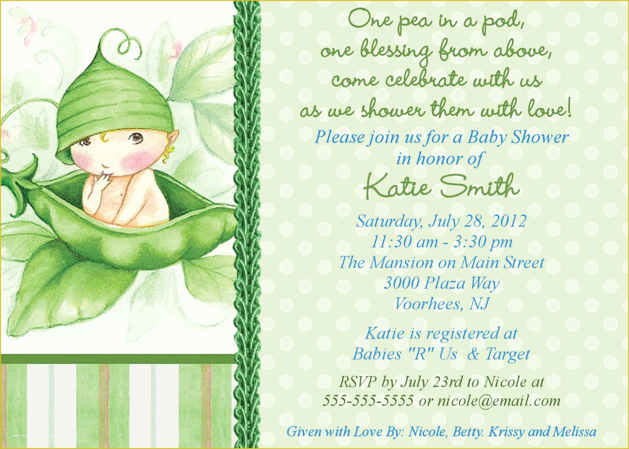 Free Baby Announcement Templates Of Free Line Baby Shower Invitations