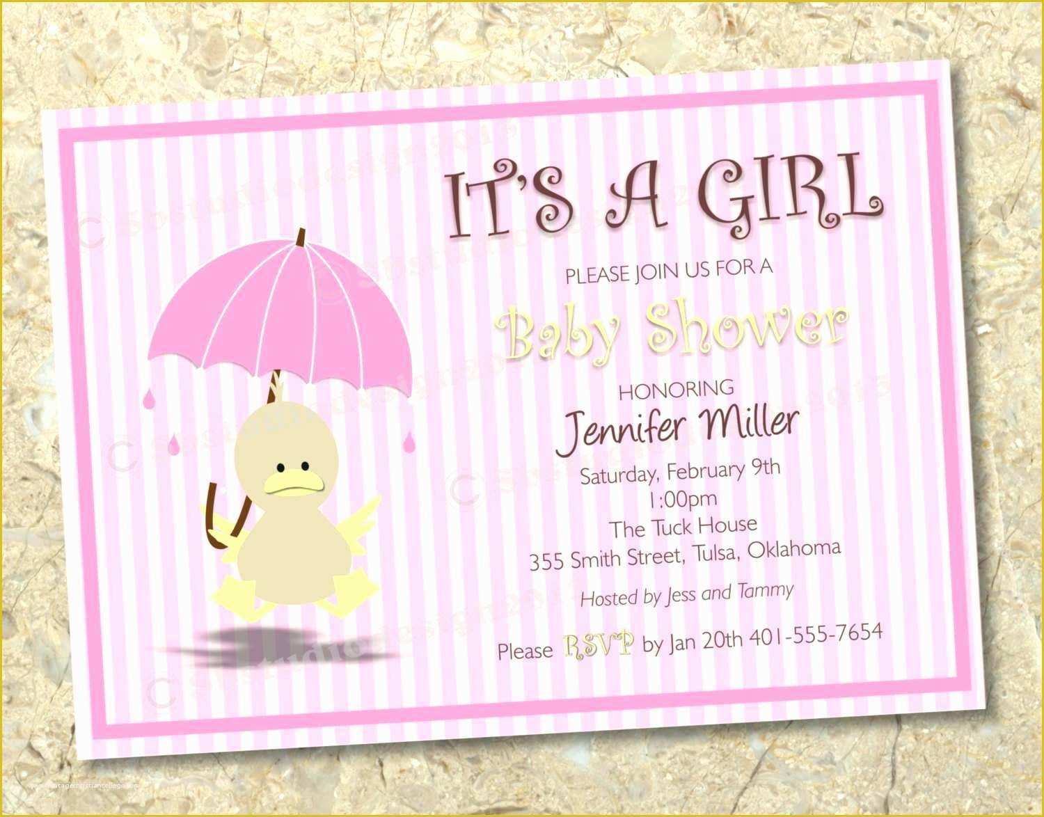 Free Baby Announcement Templates Of Inspirational Free Printable Baby Shower Invitation