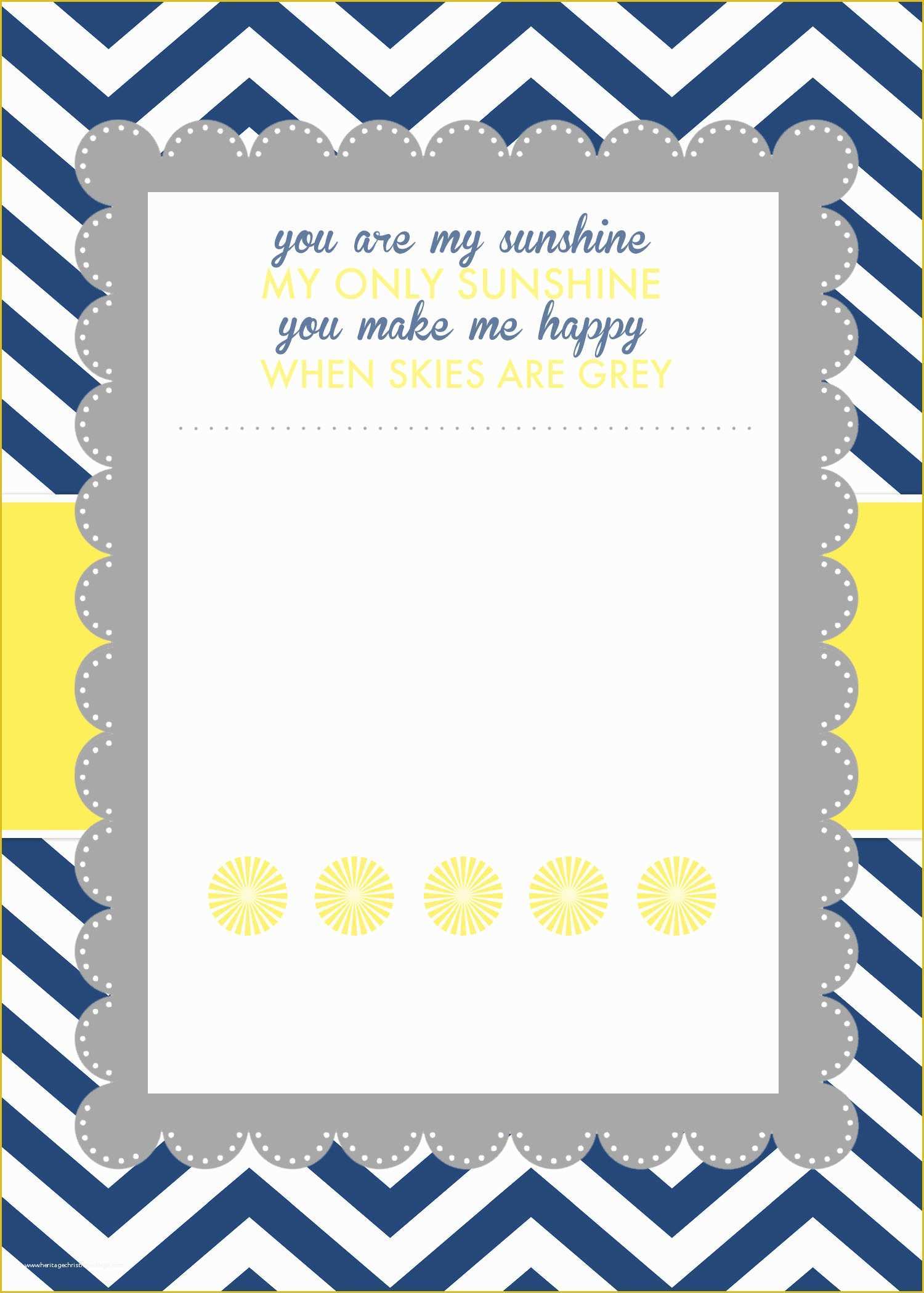 Free Baby Announcement Templates Of You are My Sunshine Baby Shower Printables How to Nest