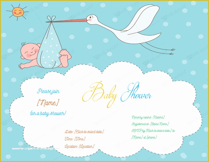 Free Baby Shower Invitation Templates for Word Of Use A Baby Shower Invitation Template 5 Printable Designs