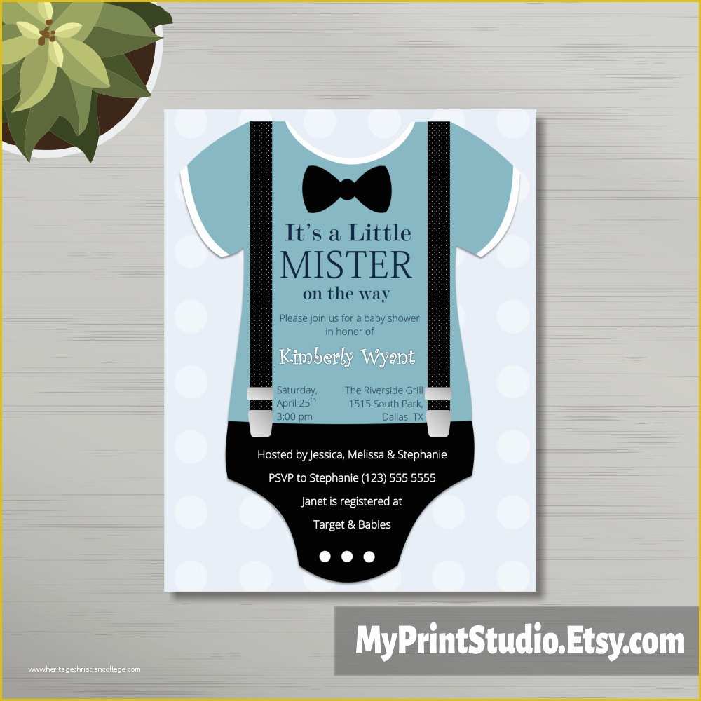 Free Baby Shower Invitation Templates Microsoft Word Of Creative Baby Boy Shower Invitation Digital File Thank You