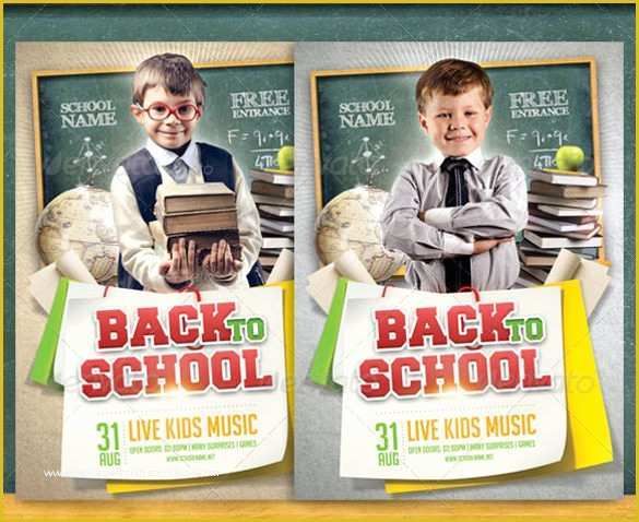 Free Back to School Flyer Template Of 21 Back to School Flyer Templates
