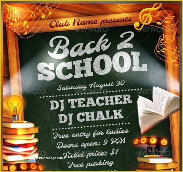 Free Back to School Flyer Template Of Back to School Flyer Template 18 Download In Vector Eps