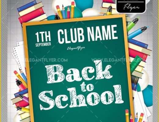 Free Back to School Flyer Template Of Back to School – Free Flyer Psd Template