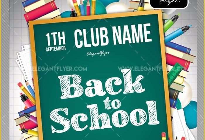 Free Back to School Flyer Template Of Back to School – Free Flyer Psd Template