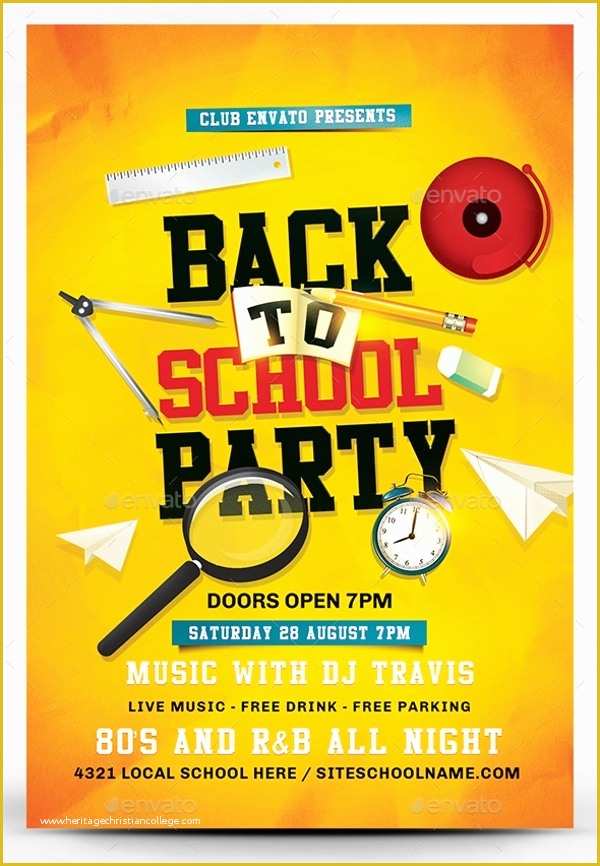 Free Back to School Flyer Template Of Back to School Poster Template Beepmunk