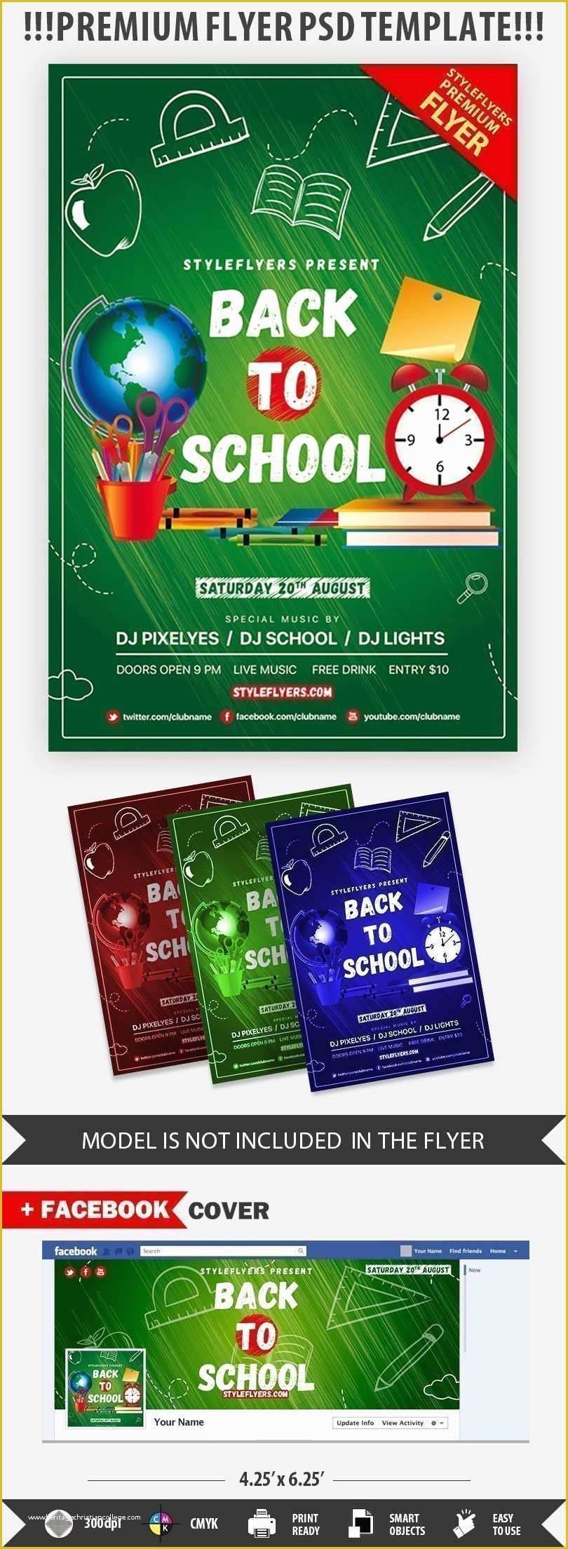 Free Back to School Flyer Template Of Back to School Psd Flyer Template Styleflyers