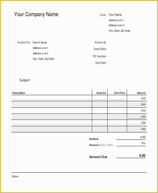 Free Bakery Invoice Template Word Of Bakery Invoice Templates 14 Free Word Excel Pdf