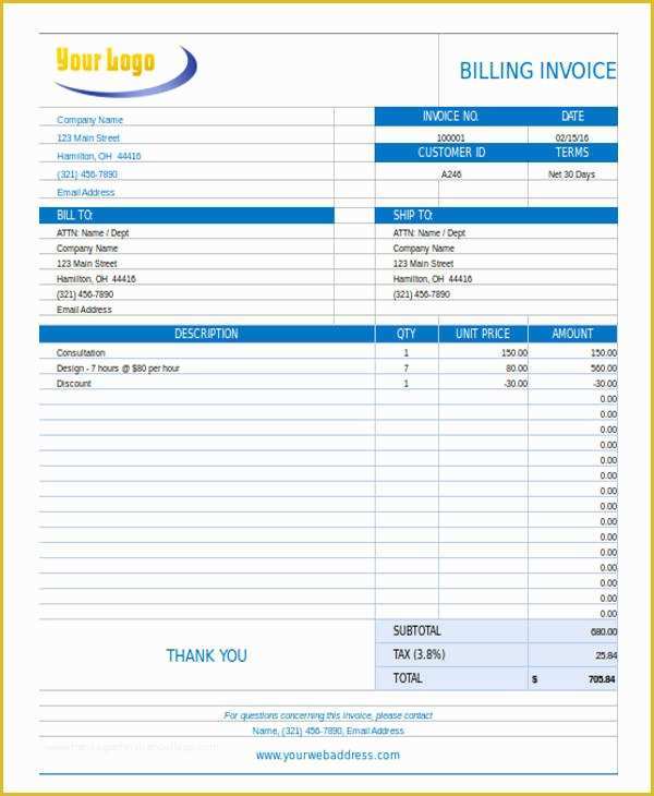 Free Bakery Invoice Template Word Of Bakery Invoice Templates 14 Free Word Excel Pdf