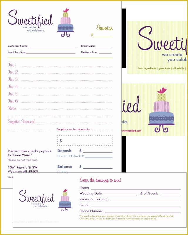 Free Bakery Invoice Template Word Of Free Invoice Templates Picture Cake Business