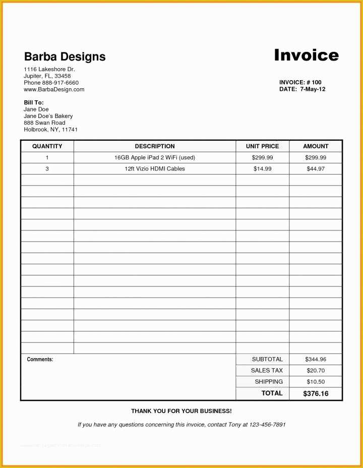 Free Bakery Invoice Template Word Of Invoice Template for Bakery Fdecf27b0c50 Proshredelite