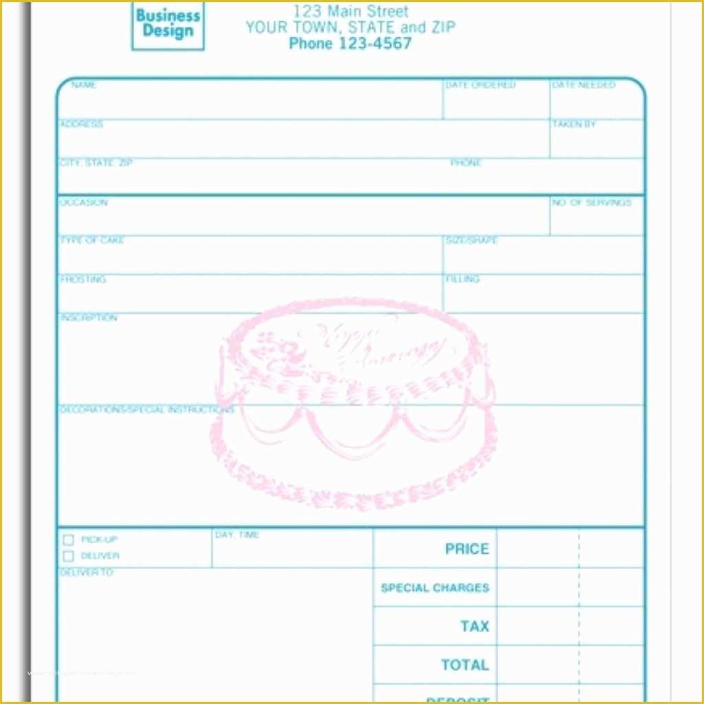 Bakery Invoice Template