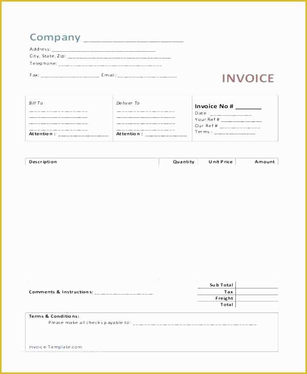 48 Free Bakery Invoice Template Word