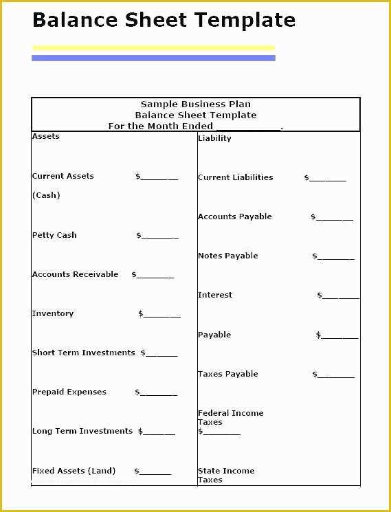 Free Balance Sheet Template for Small Business Of Business Balance Sheet Template Excel – Richtravelfo