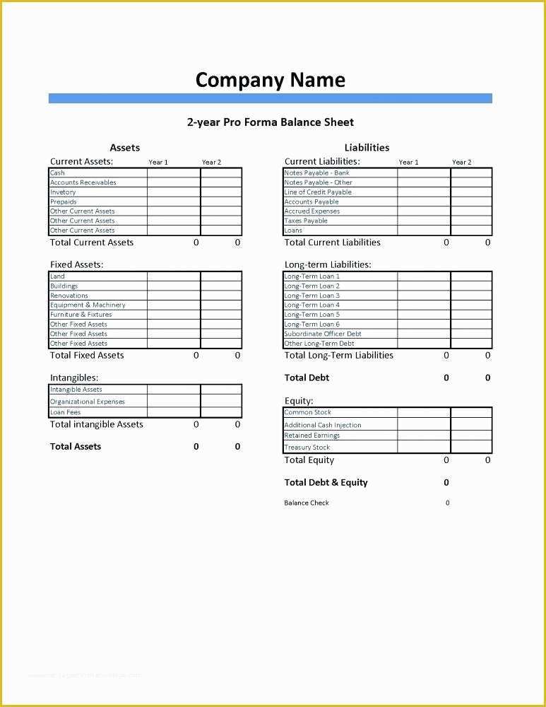 Free Balance Sheet Template for Small Business Of Opening Balance Sheet Template Opening Day Balance Sheet