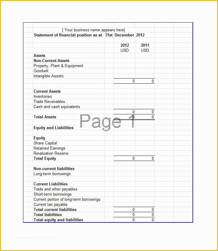 Free Balance Sheet Template Of 38 Free Balance Sheet Templates & Examples Template Lab