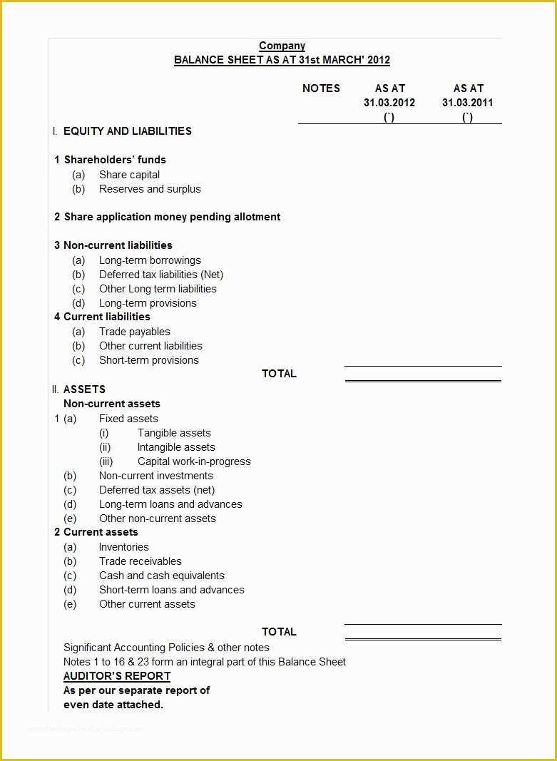 Free Balance Sheet Template Of Personal Balance Sheet form Free Balance Sheet