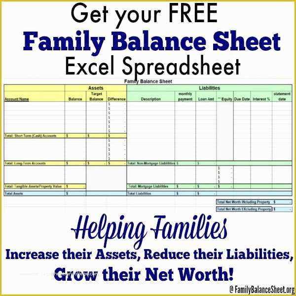 Free Balance Sheet Template Of Rockstar Finance Directory Blog Family Balance Sheet