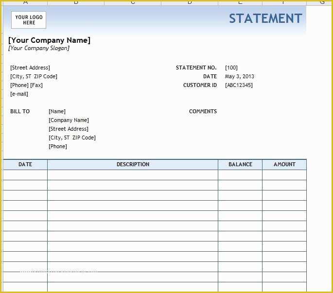 Free Bank Statement Template Excel Of 4 Legal Statement Templates Word Excel Sheet Pdf