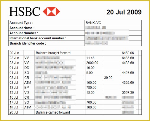 Free Bank Statement Template Excel Of 8 Bank Statement Template