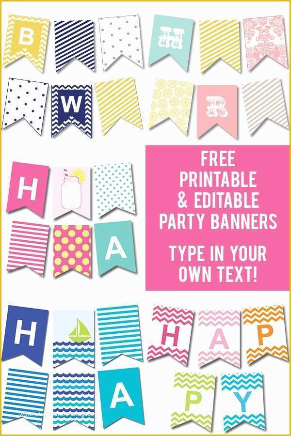 Free Banner Templates Of Free Printable Happy Birthday Banner Templates