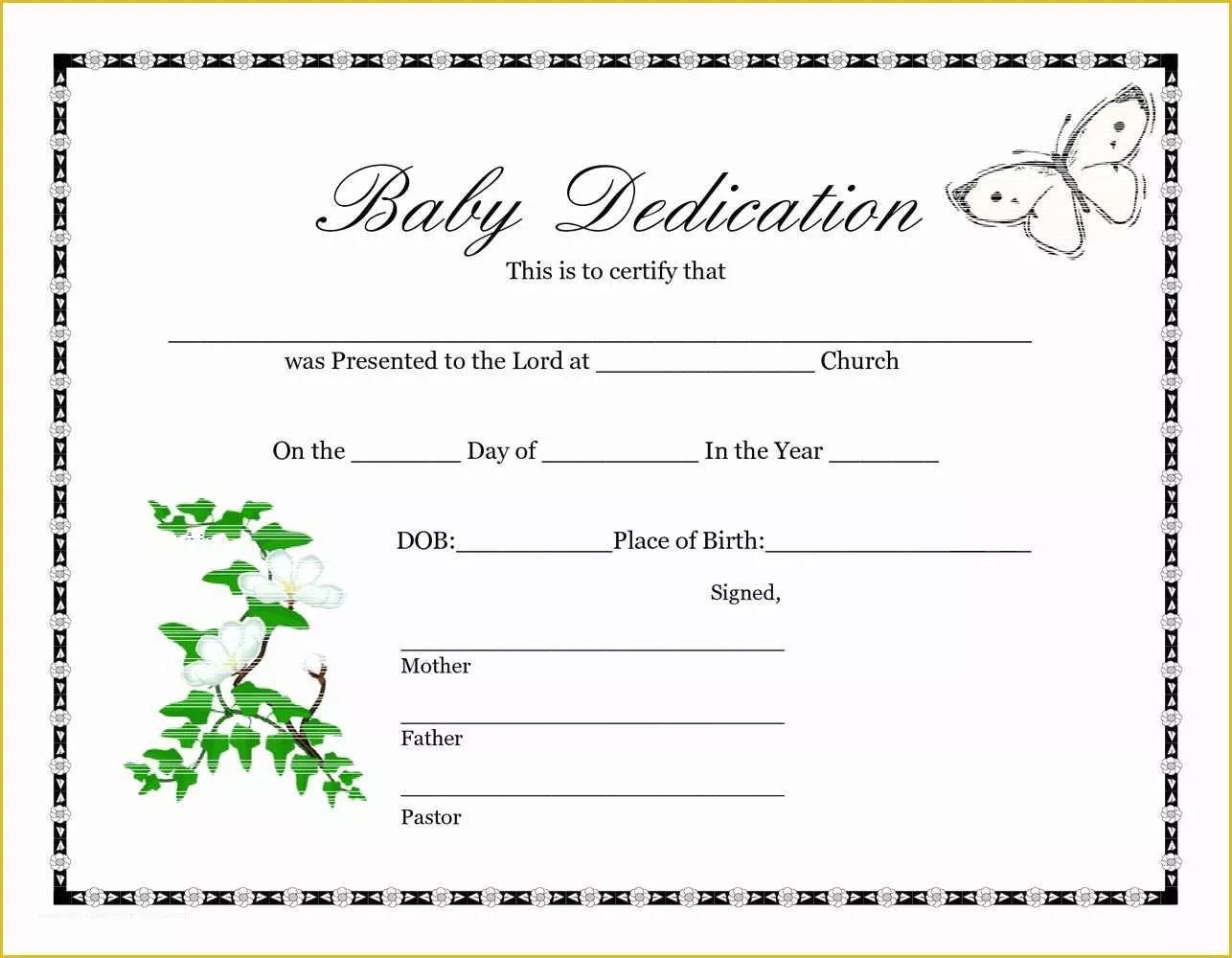 Free Baptism Certificate Template Word Of Free Baptism Certificate Template Word Templates