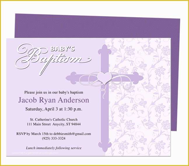 Free Baptism Invitation Templates Of 21 Best Images About Printable Baby Baptism and