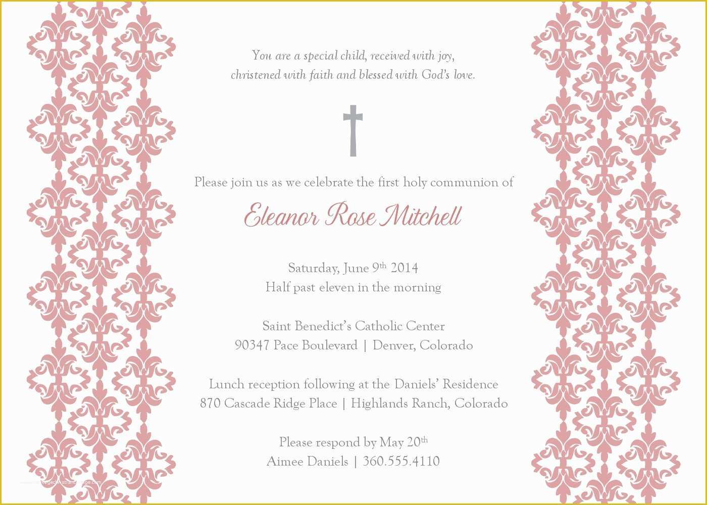 52 Free Baptism Invitation Templates