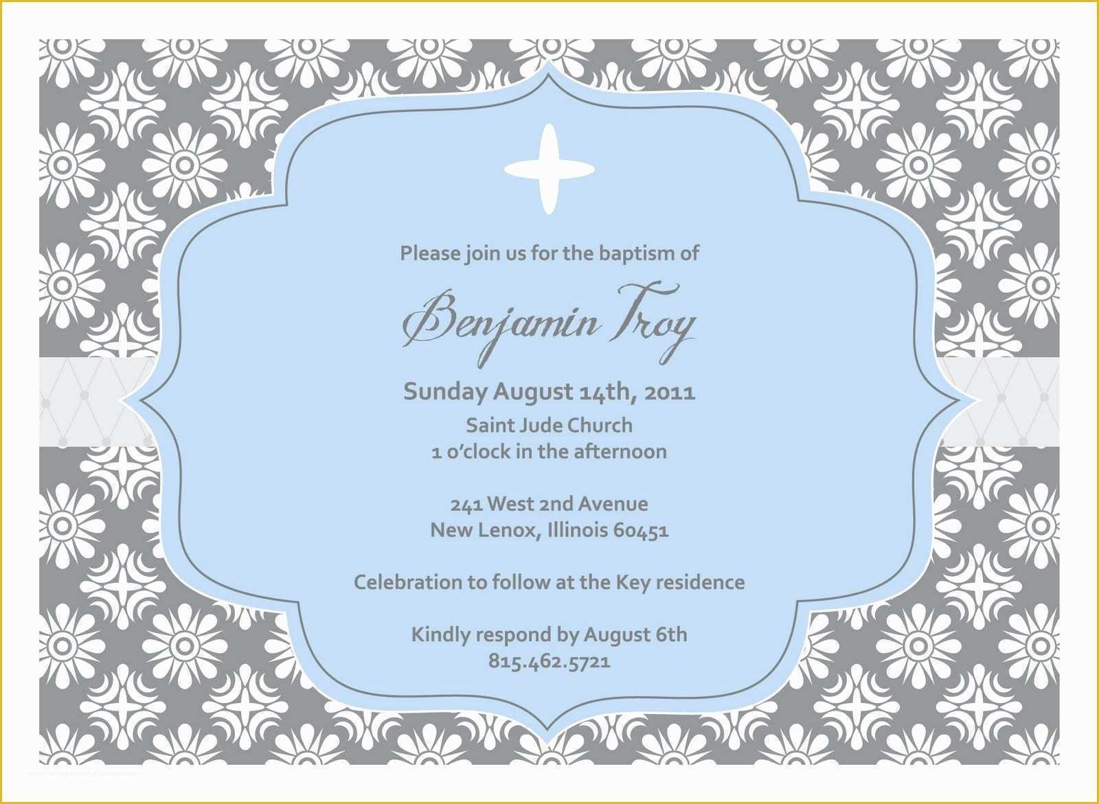Free Baptism Invitation Templates Of Christening Invitation Blank Template