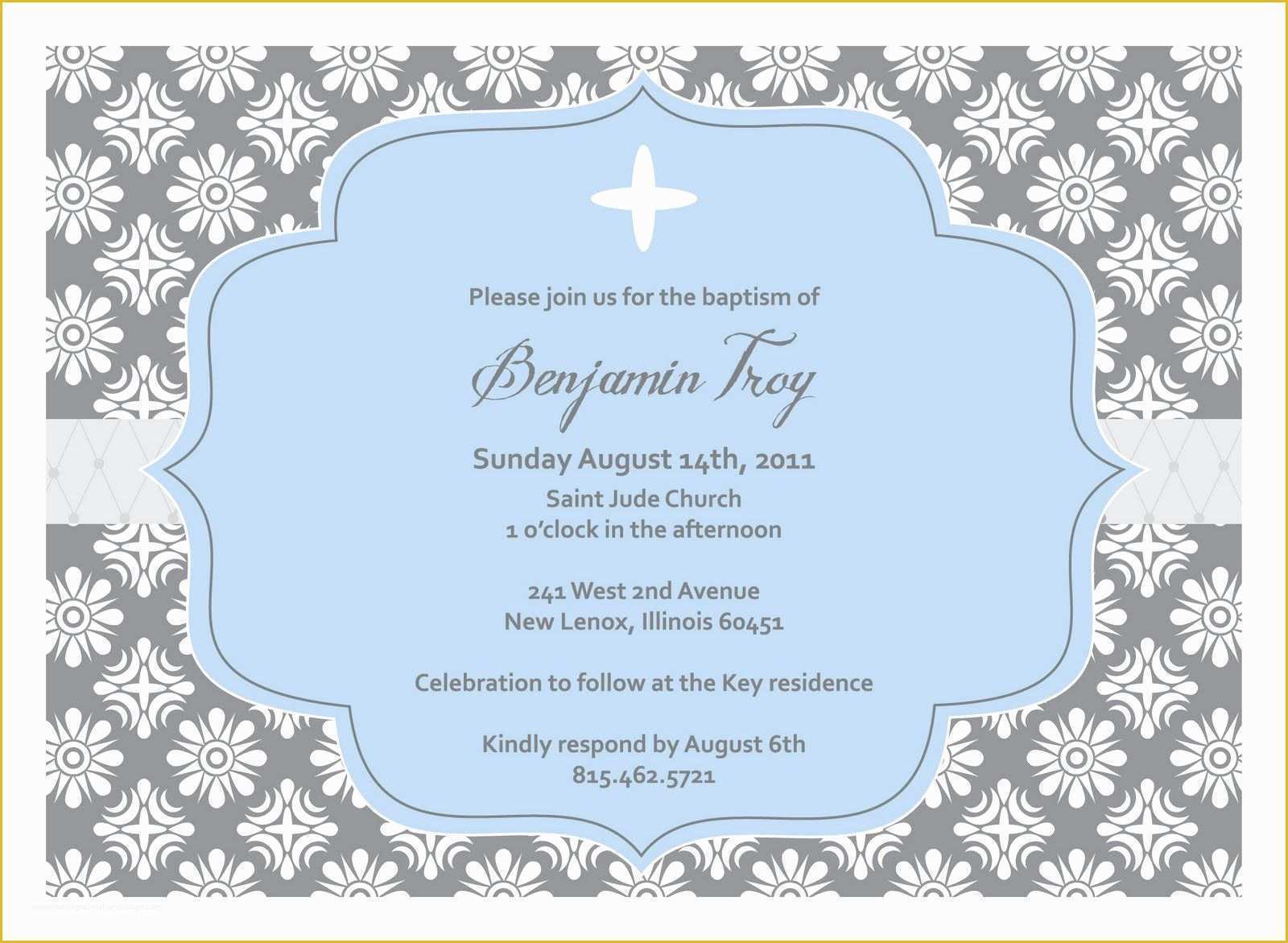 Free Baptism Invitation Templates Of Christening Invitation Blank Template