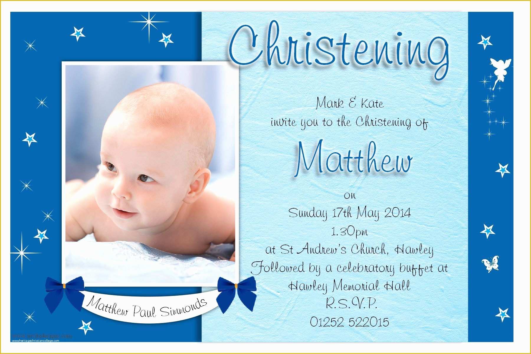 Free Baptism Invitation Templates Of Free Christening Invitation Template Printable