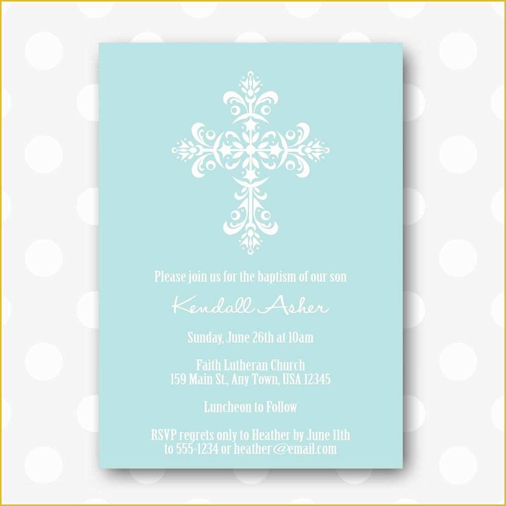 Free Baptism Invitation Templates Of Free Printable Baptism Invitations Free Printable